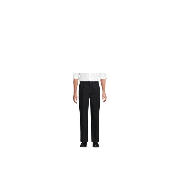 white christmas dresses Men's Scabal Black Cotton Stretch Pants by StudioSuits